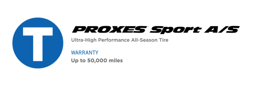 Toyo Proxes Sport A/S tires Ultra-High Performance All-Season Tire