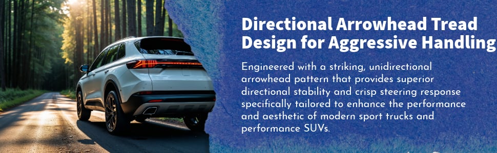Toyo Proxes ST III tires Directional Arrowhead Tread Design for Aggressive Handling