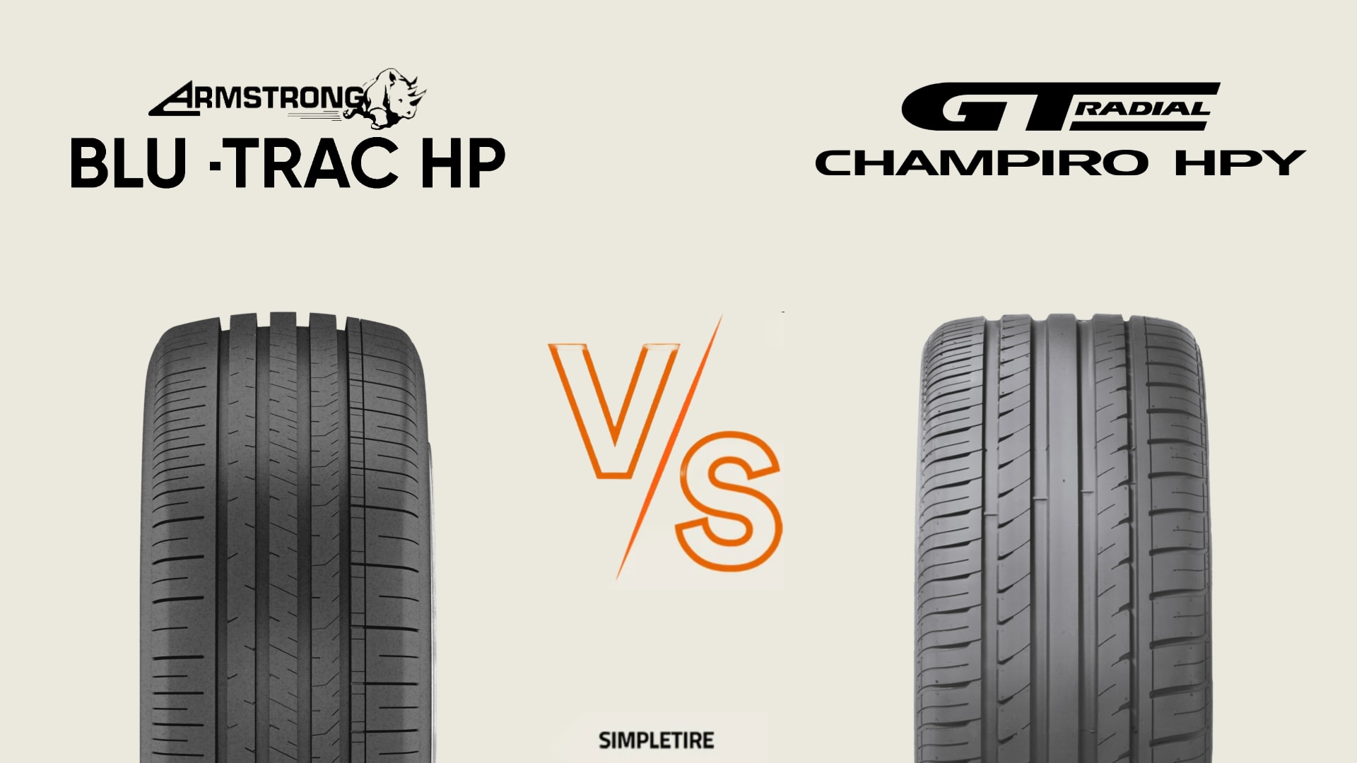 Armstrong Blu-Trac HP vs GT Radial Champiro HPY tires