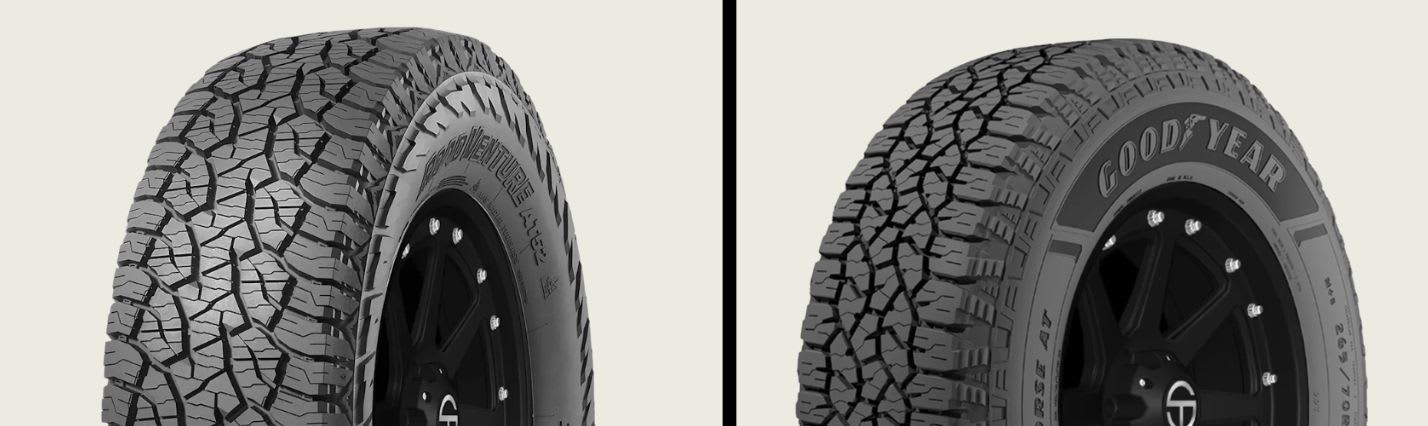 Kumho Road Venture AT52 vs Goodyear Wrangler Workhorse AT tires