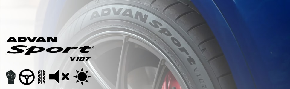 Yokohama Advan Sport V107 tires footer