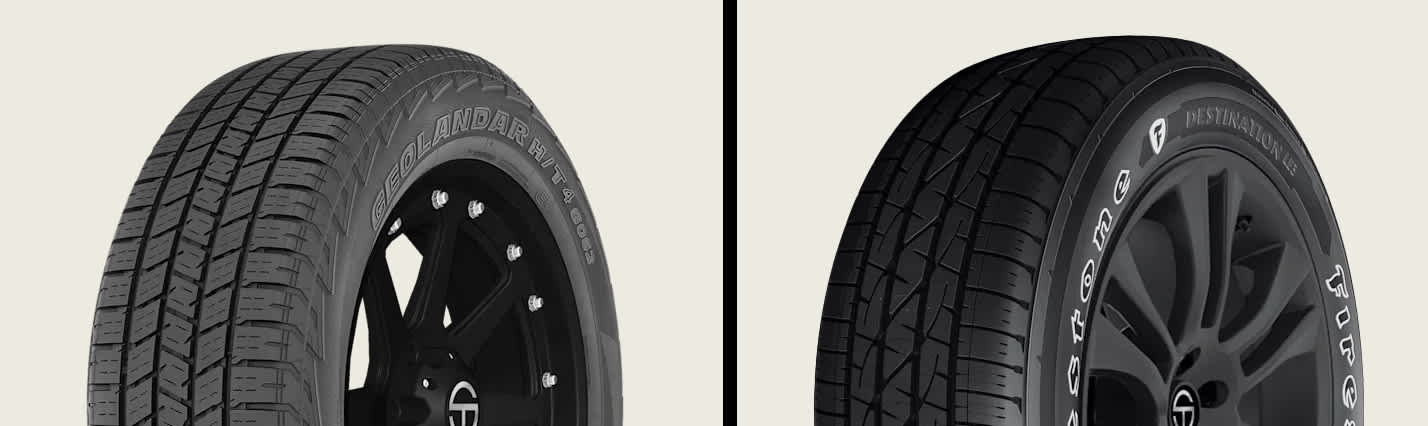 Yokohama Geolandar H/T4 vs Firestone Destination LE3 tires