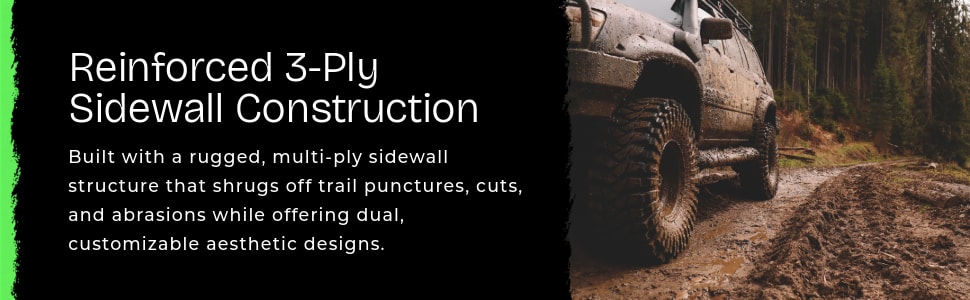 Prinx HiCountry RT HR1 tires Reinforced 3-Ply Sidewall Construction