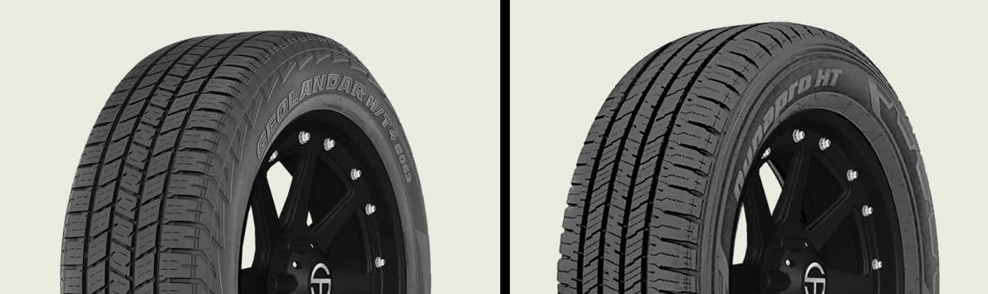 Yokohama Geolandar H/T4 vs Hankook Dyanpro HT (RH12) tires