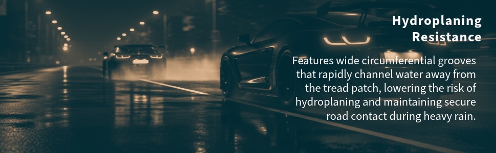 Arroyo Grand Sport 2 tires Hydroplaning Resistance