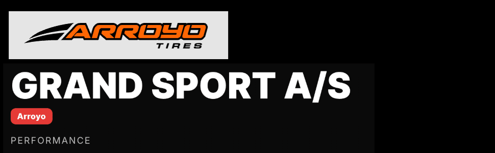 Arroyo Grand Sport A/S tires footer
