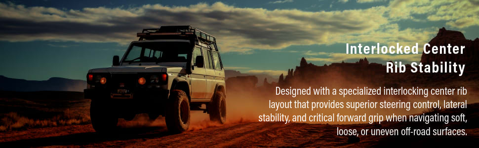 GT Radial Adventuro AT3 tires Interlocked Center Rib Stability