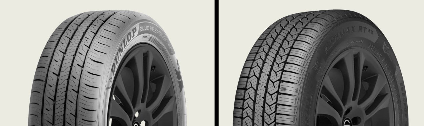 Dunlop Blue Response A/S vs General Altimax RT45 tires