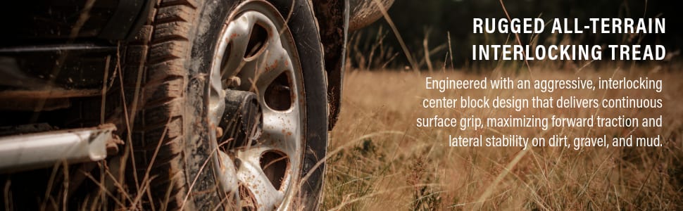 Armstrong Tru-Trac AT tires Rugged All-Terrain Interlocking Tread