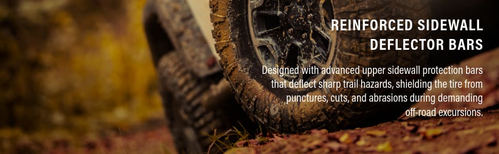 Armstrong Tru-Trac AT tires Reinforced Sidewall Deflector Bars