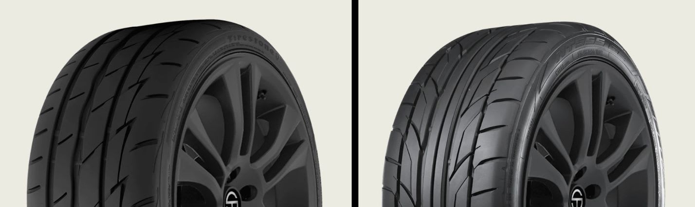 Firestone Firehawk Indy 500 vs Nitto NT555 G2 tires side-by-side