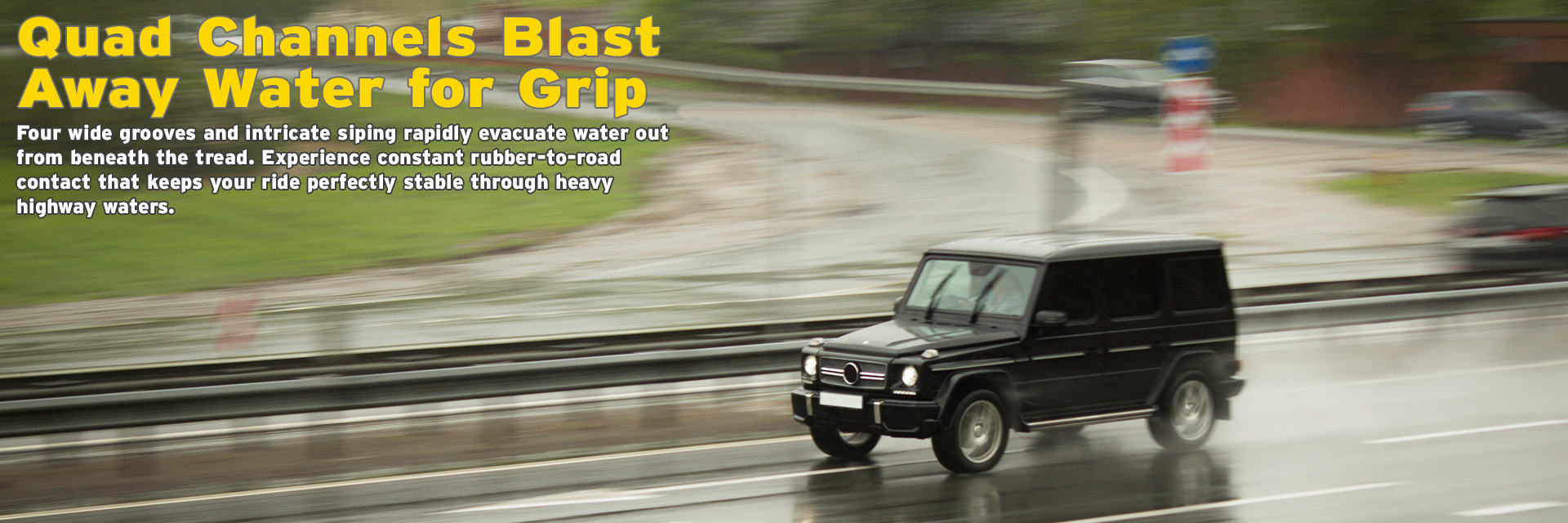 Westlake SU318 tires Quad channels blast away water for grip