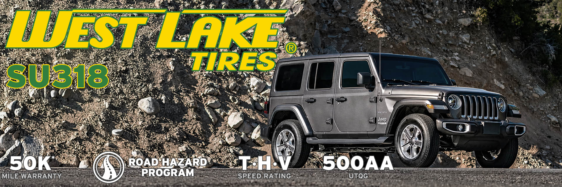 Westlake SU318 tires footer
