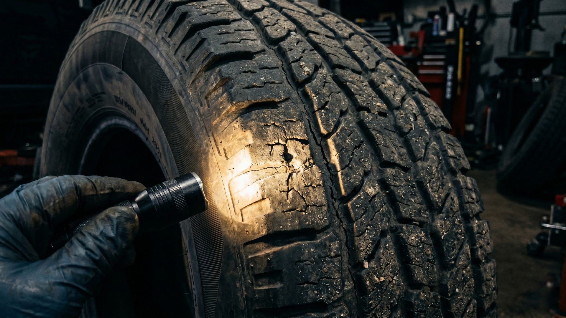 Spotting Cracks in Tire Treads