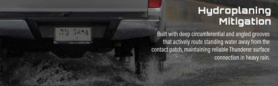 Thunderer Ranger R007 HT tires Hydroplaning Mitigation