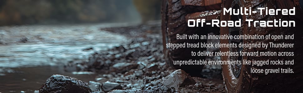 Thunderer Trac Grip M/T R408 tires Multi-Tiered Off-Road Traction