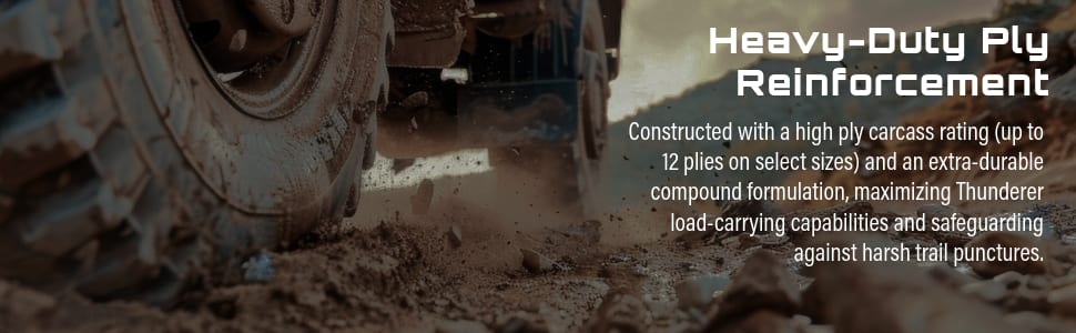 Thunderer Trac Grip M/T R408 tires Heavy-Duty Ply Reinforcement