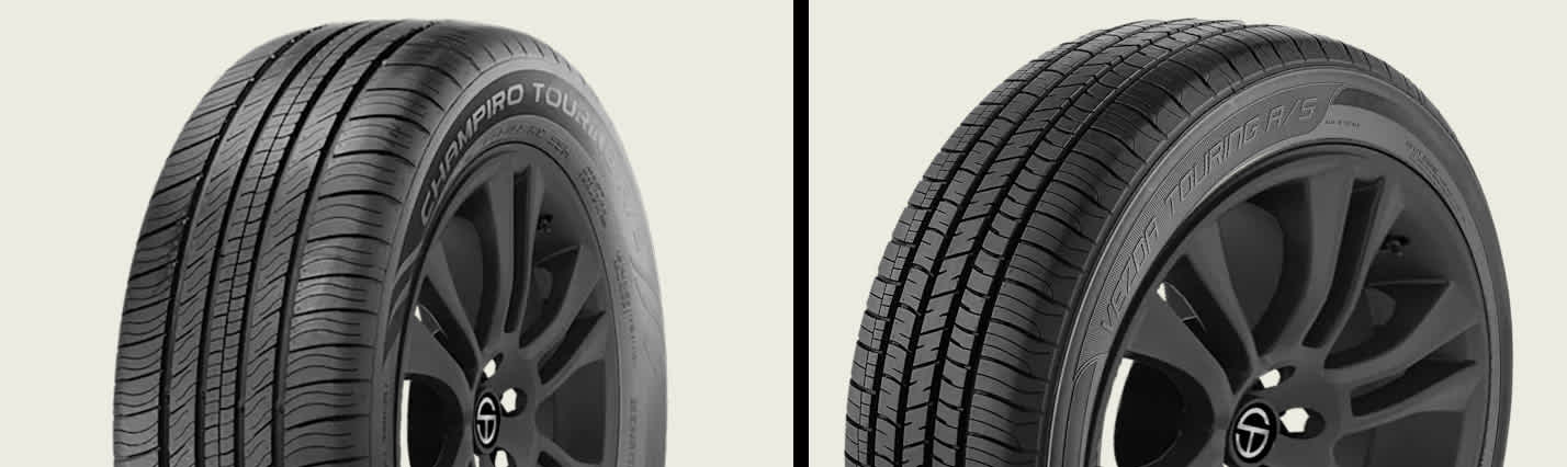 GT Radial Champiro Touring A/S vs Kenda Vezda Touring A/S (KR205) tires side-by-side
