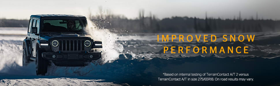 Continental TerrainContact A/T2 Improved snow performance