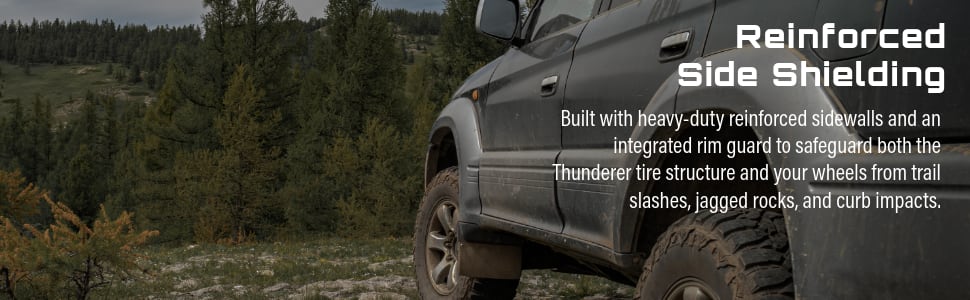 Thunderer Ranger A/T R404 tires Reinforced Side Shielding