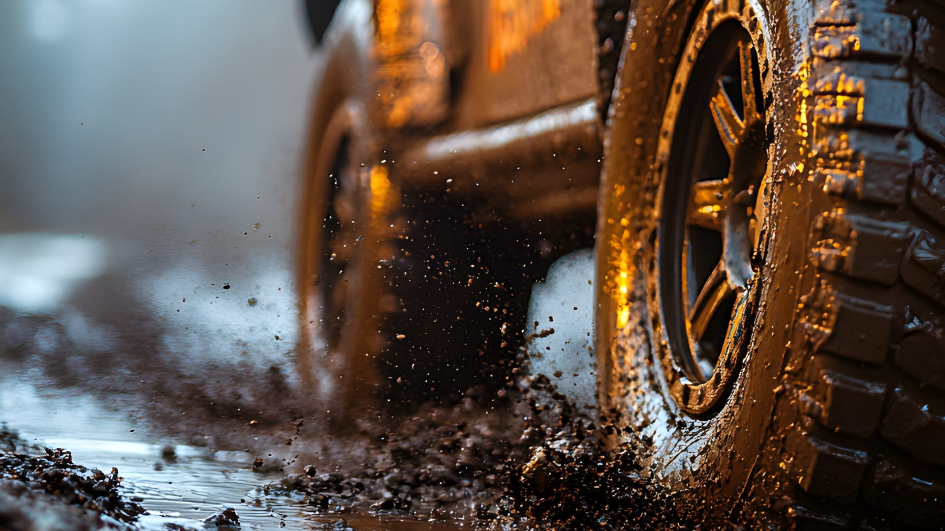 Atturo Trail Blade M/T tres driving through mud