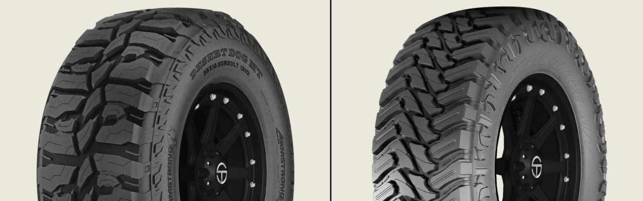 Armstrong Desert Dog M/T vs Atturo Trail Blade M/T tires side-by-side