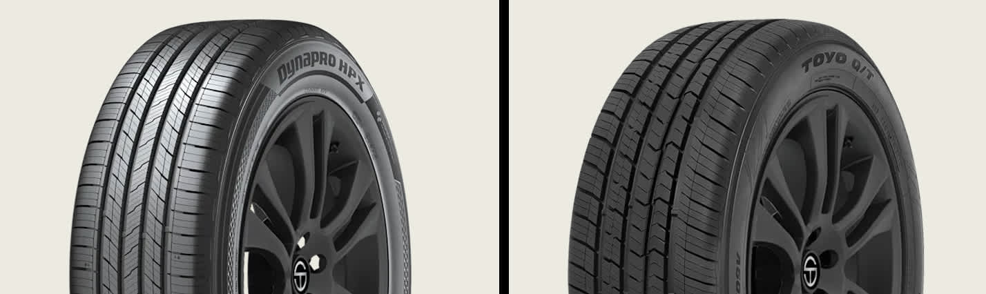 Hankook Dynapro HPX RA43 vs Toyo Open Country Q/T tires side-by-side