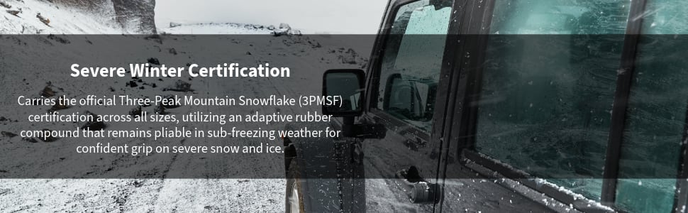 Radar Renegade A/T5 tires Severe winter certification