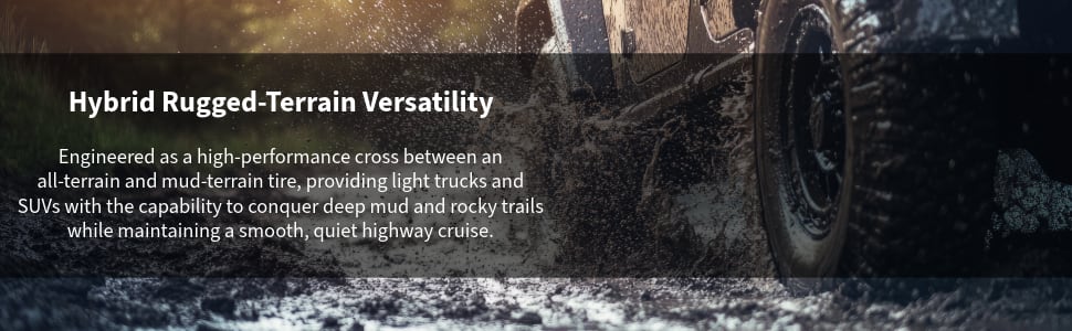 Radar Renegade R/T tires Hybrid Rugged-Terrain Versatility