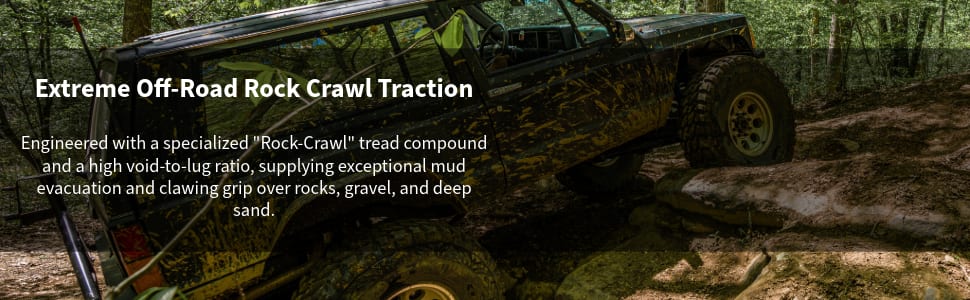 Radar Renegade X tires Extreme Off-Road Rock Crawl Traction