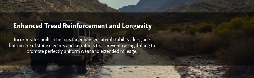 Radar Renegade X tires Enhanced Tread Reinforcement and Longevity