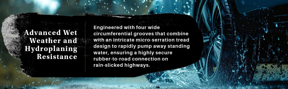 Kumho Crugen HP71 tires Advanced wet weather and hydroplaning resistance