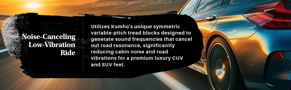 Kumho Crugen Premium KL33 tires Noise-Cancelling, Low-vibration ride