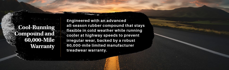 Kumho Crugen Premium KL33 tires Cool-running compound and 60,000-mile warranty