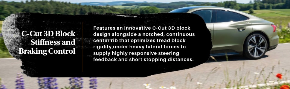 Kumho Ecsta PS91 tires C-Cut 3D Block Stiffness and Brakign Control