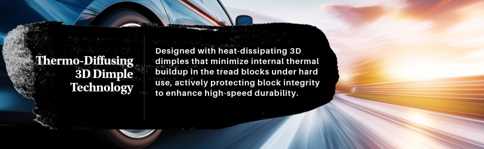 Kumho Ecsta PS91 tires Thermo-Diffusing 3D Dimple Technology