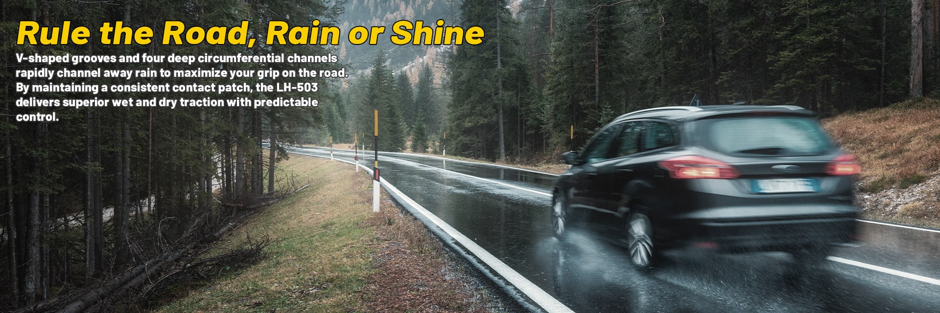 Lionhart LH‑503 tires Rule the Road, Rain or Shine
