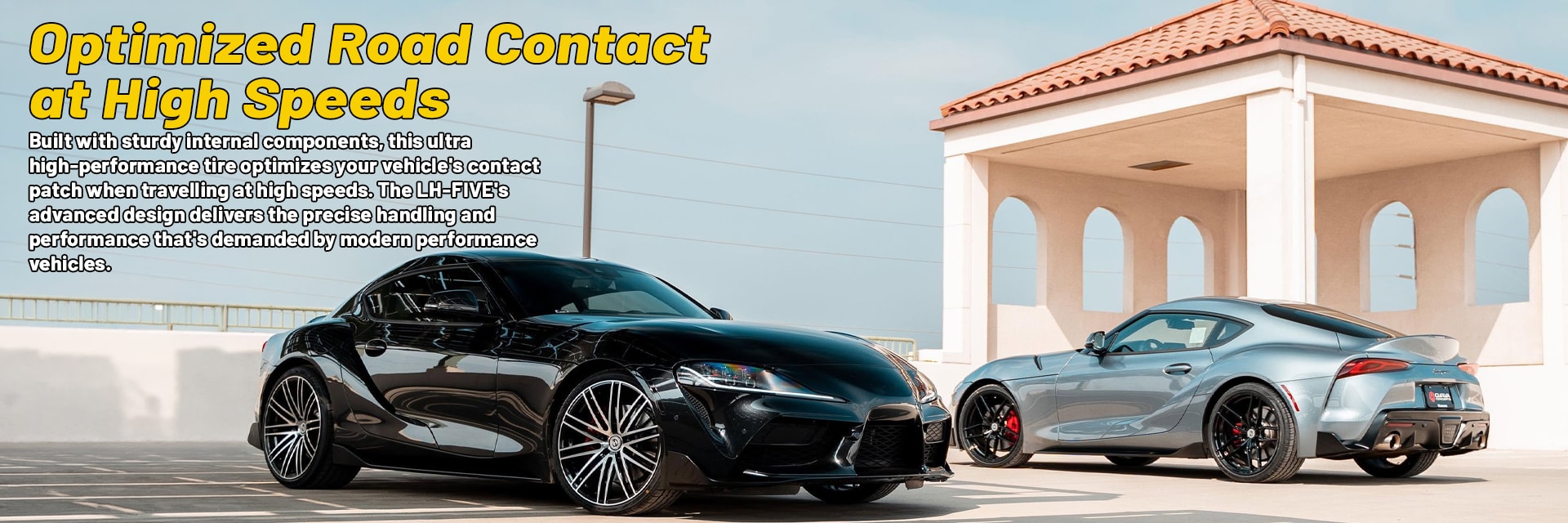 Lionhart LH-Five tires Optimized Road Contract at High Speeds
