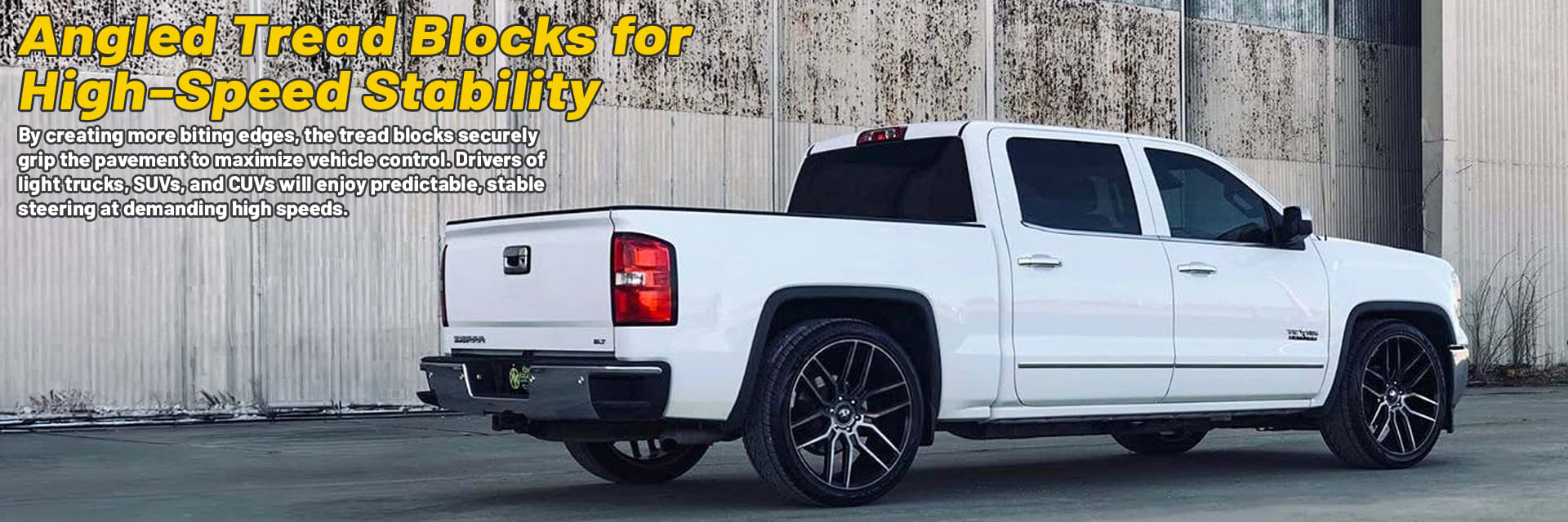 Lionhart LH-TEN tires Angled Tread Blocks for High-Speed Stability