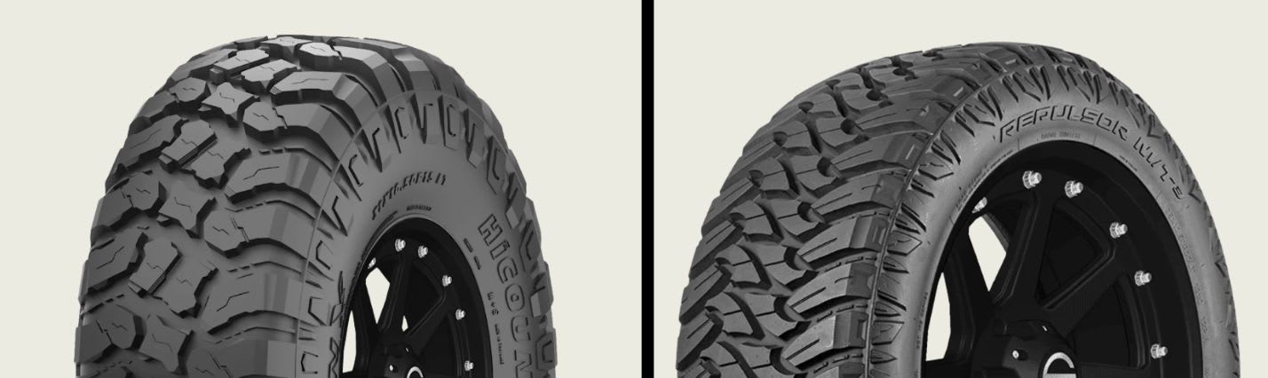 Prinx HiCountry HM1 vs RBP Repulsor M/T 3 tires