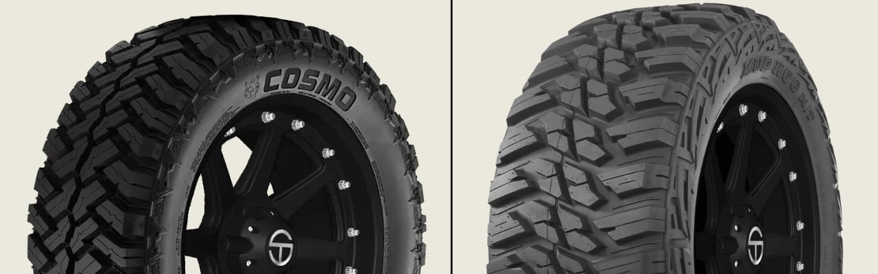 Cosmo Mud Kicker vs Kanati Mud Hog M/T tires