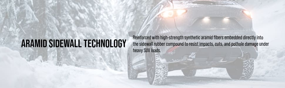 Nokian Hakkapeliitta 10 SUV tires Aramid Sidewall Technology