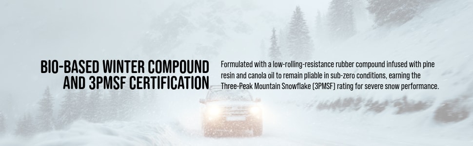 Nokian Hakkapeliitta 10 SUV tires Bio-Based Winter Compound and 3PMSF Certification