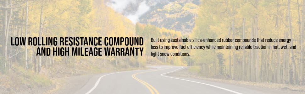Nokian One H/T tires Low Rolling Resistance Compound and High Mileage Warranty
