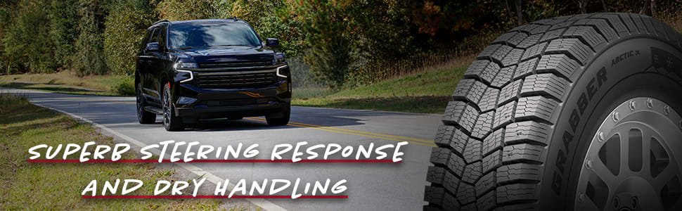 General Grabber Arctic X Superb steering response and dry handling