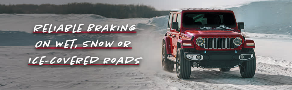General Grabber Arctic X reliable braking on wet, snow, or ice-covered roads
