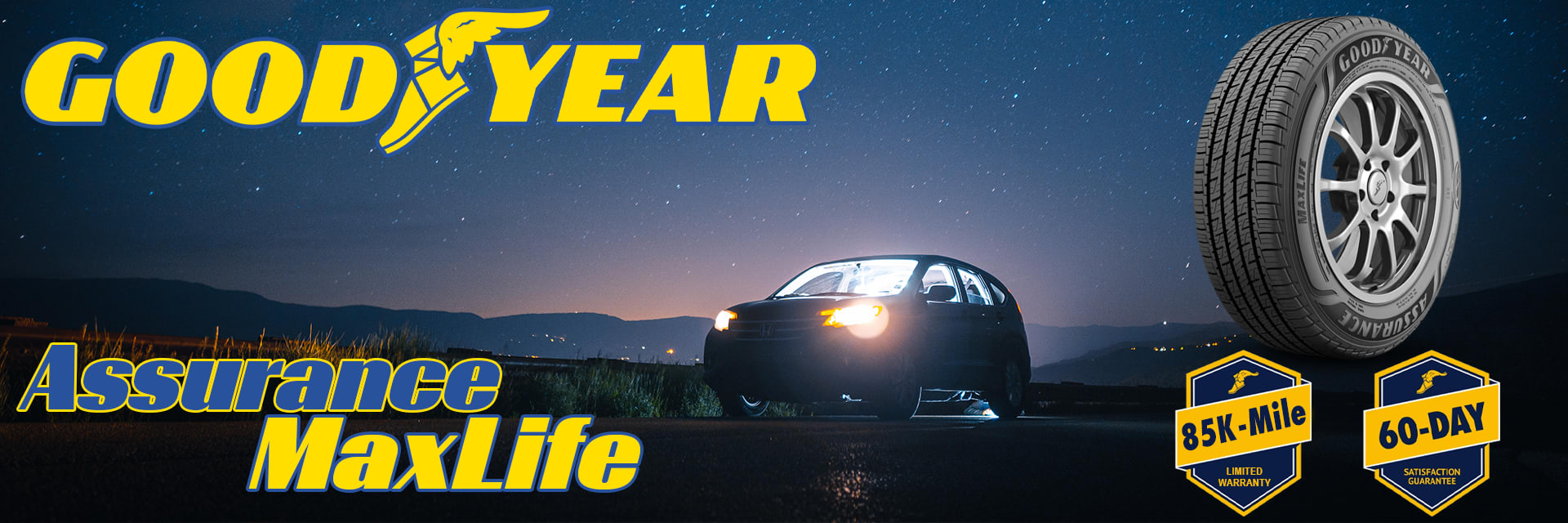 Goodyear Assurance MaxLife tires footer
