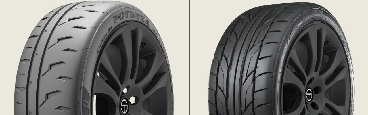 Bridgestone Potenza RE-71RZ vs Nitto NT555 G2 tires side-by-side