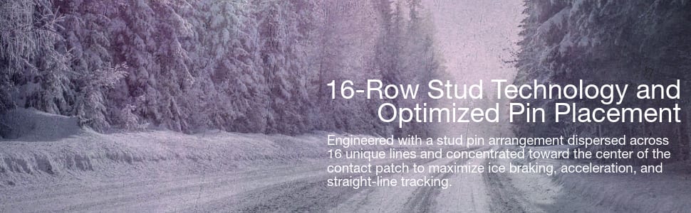 Laufenn I FIT ICE LW71 tires 16-Row Stud Technology and Optimized Pin Placement