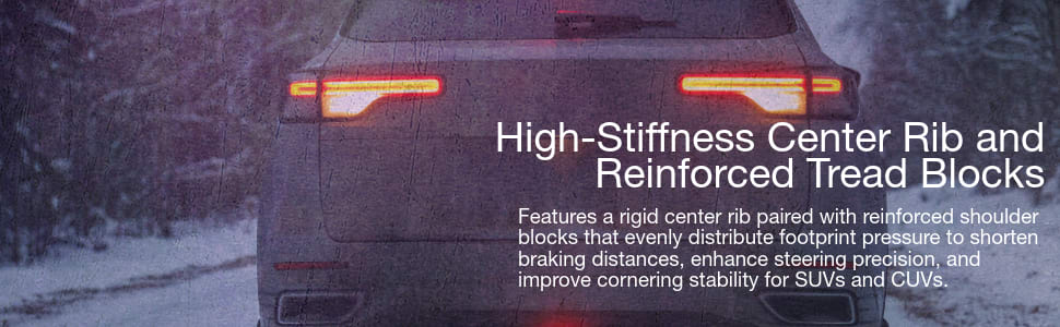 Laufenn X Fit HP LA41 tires High-Stiffness Center Rib and Reinforced Tread Blocks